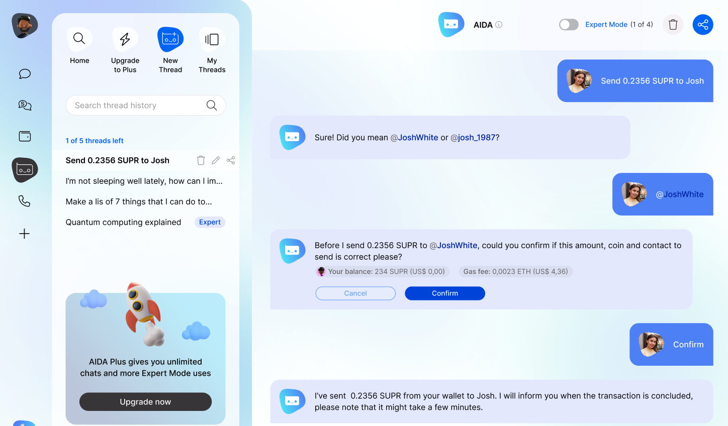 AIDA AI assistant